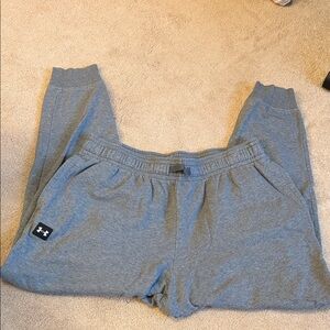 Under Armour Mens Heather Gray Sweatpants